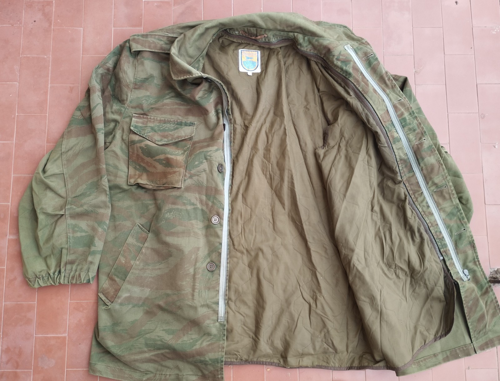 BOSNIAN ARMY ARBiH TIGERSTRIPE LIZARD CAMOUFLAGE JACKET YUGOSLAV WAR PATCH XL