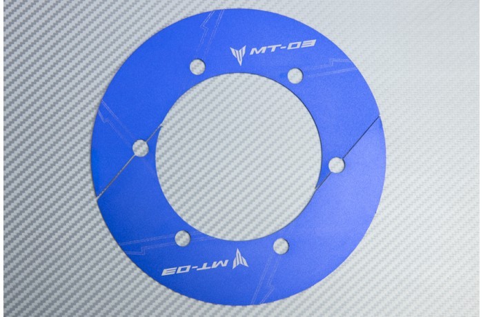 Cache Couronne Bleu YAMAHA MT03 Aluminium Contre Corrosion Ecrous