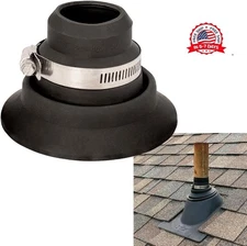Roof Collar Repair Boot Vent Flashing - Fits 2.5"-3" Pipe, Made in The USA