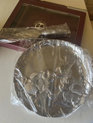 Arthur Court NIB, Rabbit Plate And Rabbit Server , Tidbit/ Cheese Tray Brand New - Image 1 of 4