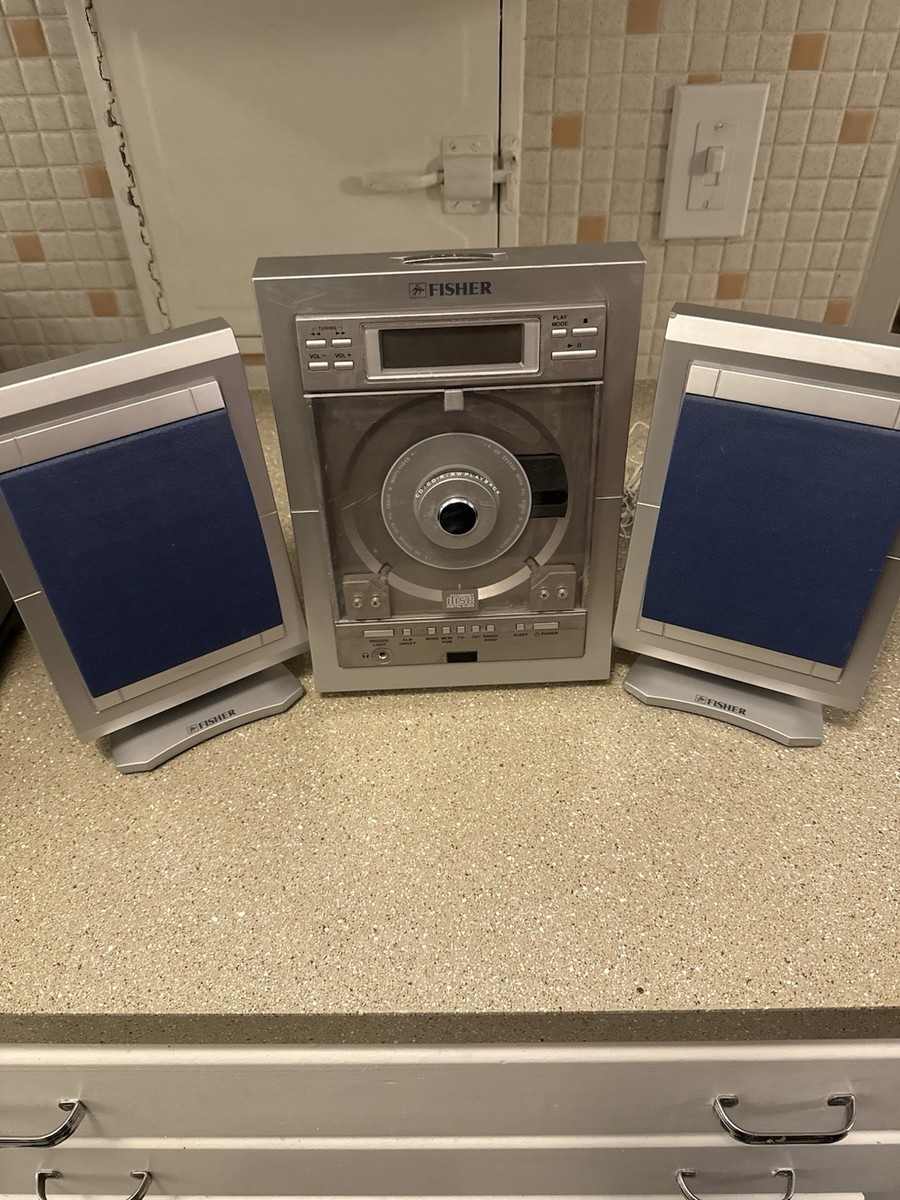 Fisher SLIM-1400BL Vertical CD + AM/FM Stereo. Turns On but