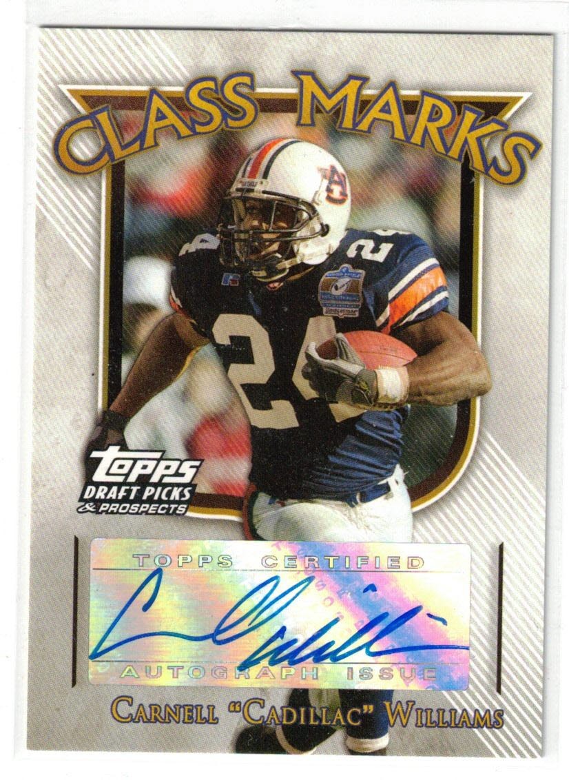 Carnell Cadillac Williams 2005 Topps Draft Picks & Prospects Class Marks Auto SP
