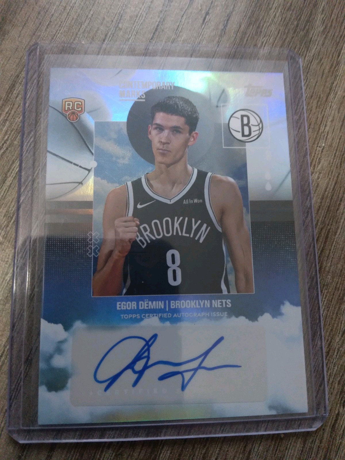 2025-26 Topps - Contemporary Marks Egor Demin Holo Foil Autograph Card Nets