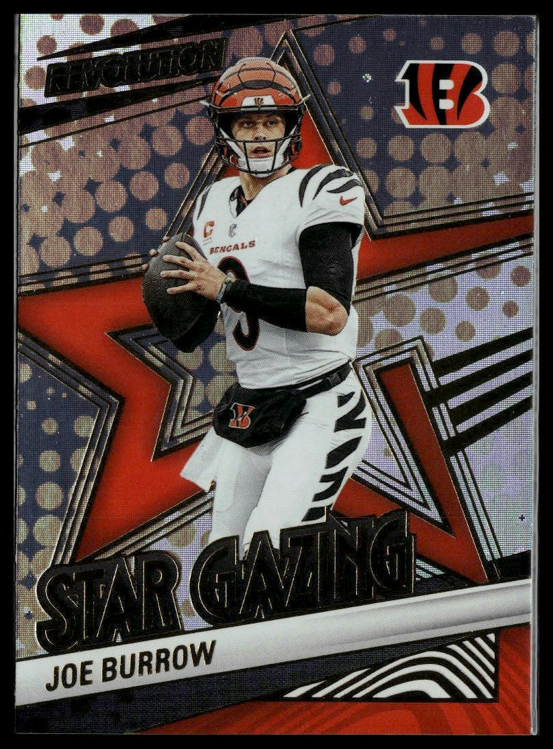 Joe Burrow #6 Football Cards 2025 Panini Revolution Star Gazing trading card — raw and PSA graded price guide