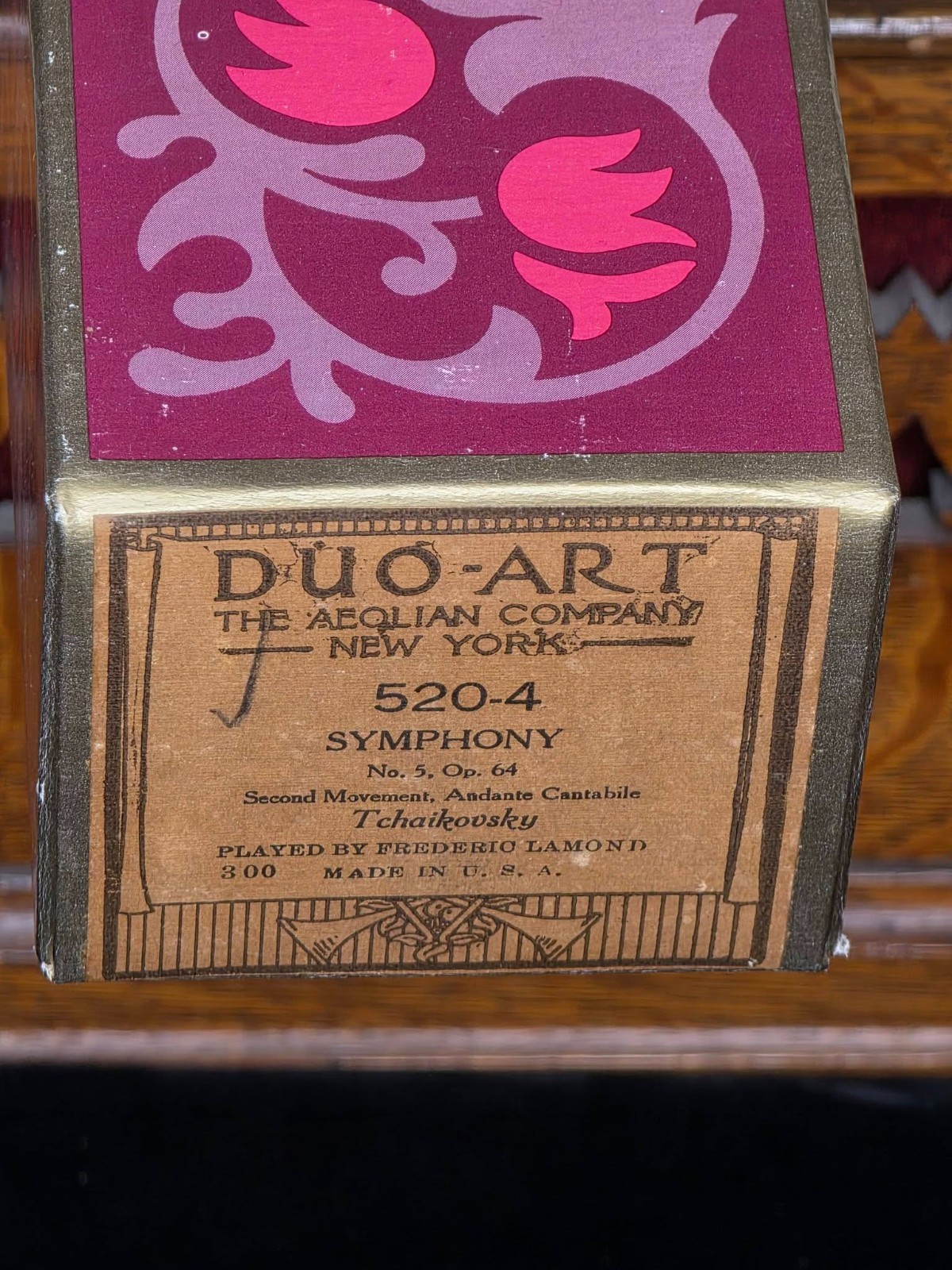 ANTIQUE DUO-ART PIANO ROLL 520-4 SYMPHONY NO. 5 Op. 64 TCHAIKOVSKY