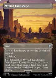 Myriad Landscape (Borderless) #534 Foil - Commander: The Lord of the Rings: Tales of Middle-earth