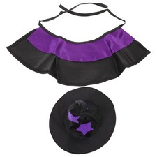 Gato Mago Sombrero Mascota Tocado Perro Disfraz Capa Disfraces Halloween