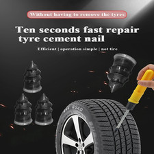10pcs Tire Repair Rubber Nails Car Motorcycle Tubeless Puncture Plug Kit