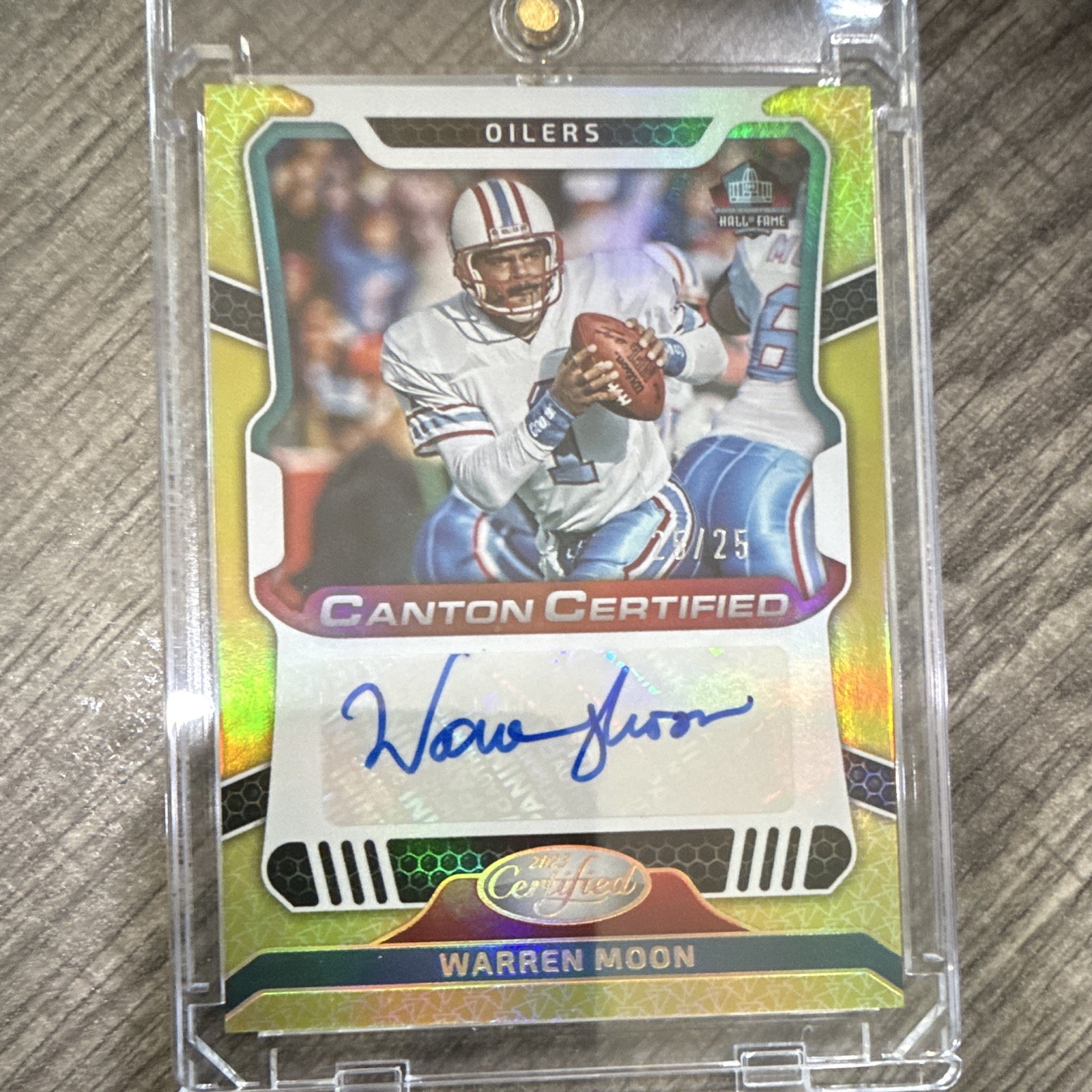 Panini 2023 Certified Warren Moon Canton Certified Signatures Auto /25 #CCS-WM