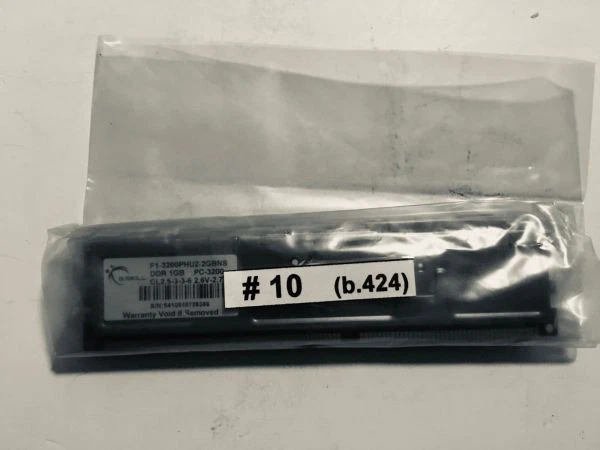 Memory f1-3200phu2-2gbns ddr 1gb pc-3200 cl.2.5-3-3-6 2.6v-2.7v - Image 3 of 3