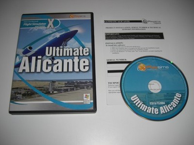ULTIMATE ALICANTE PC DVD Rom Add-On Erweiterung Microsoft Flight Simulator X FSX