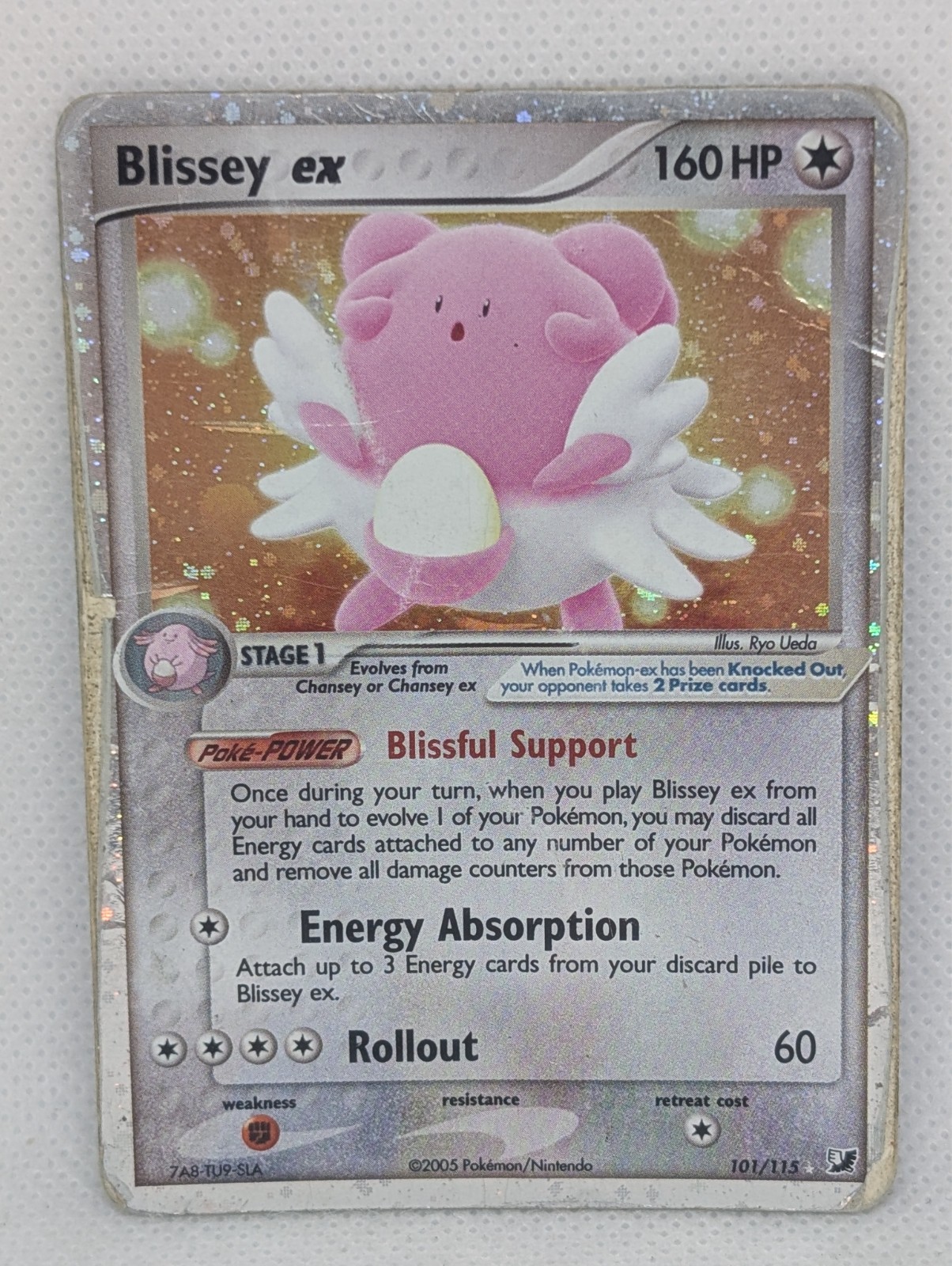 Blissey ex 101/115 Unseen Forces Holo Ultra Rare Pokemon TCG Nintendo