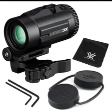 Vortex Optics Micro3X Red Dot Sight Magnifier with Quick-Release Mount V3XM