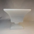 Vintage E.O. Brody Milk Glass Pedestal Candy Bowl #2256