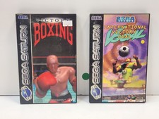 A924 SEGA Saturn Victory Boxing & International Victory Goal PAL (US SELLER)