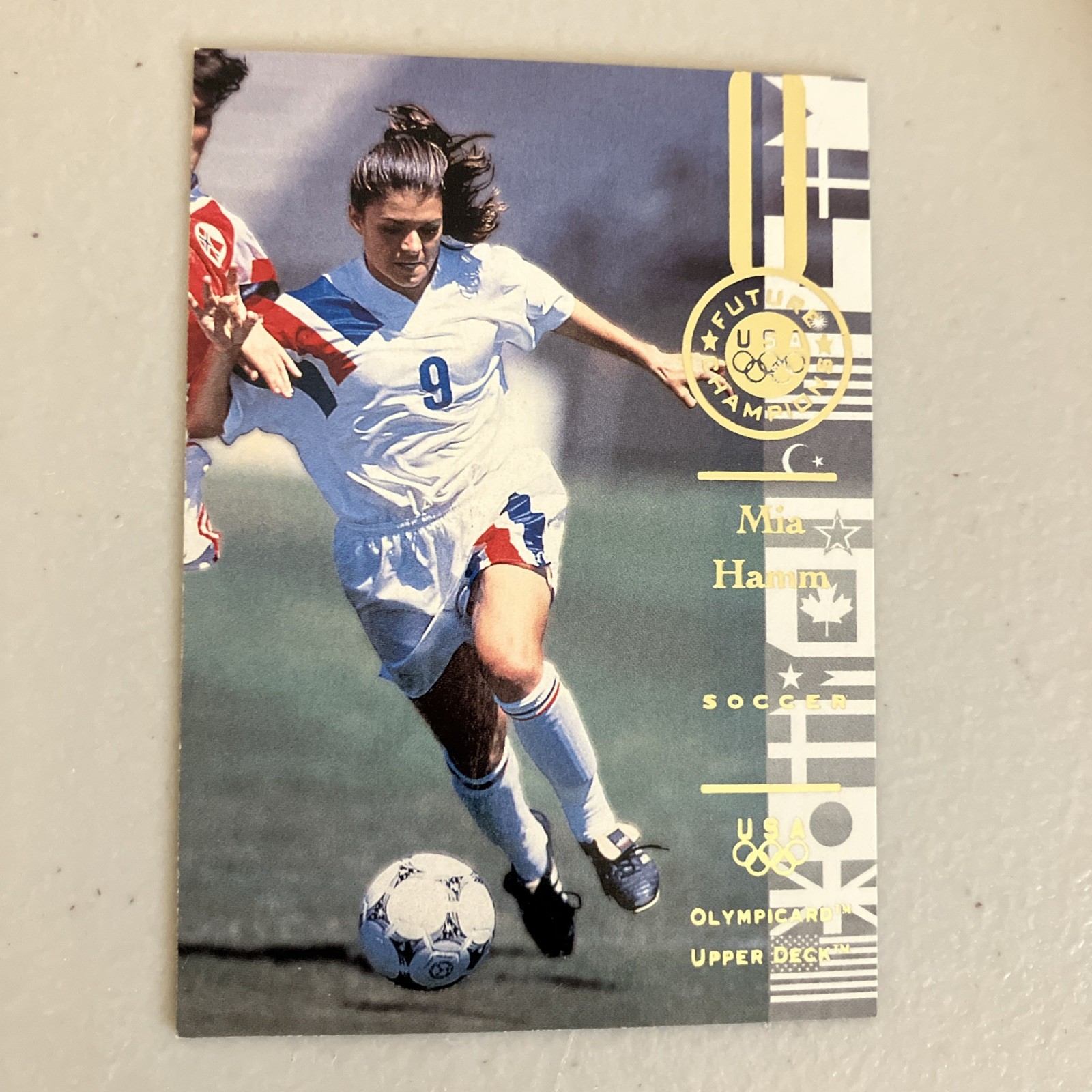1996 Upper Deck Olympicard - Future Champions Mia Hamm #112
