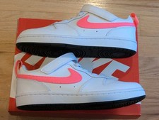 NIKE COURT BOROUGH LOW 2 PSV White/Pink BQ5451 108 Size 3