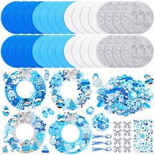 620/600 Pcs Winter Wreath Craft Kits DIY Snowman Christmas Wreath Crafts Kits...