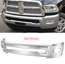Chrome Steel Front Bumper For 2011-2018 Dodge Ram 2500 3500 Wfog Light Holes