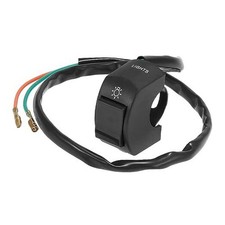 DC 12V 7/8" 22mm Motorcycle Handlebar Switch Scooter Headlight Toggle Black