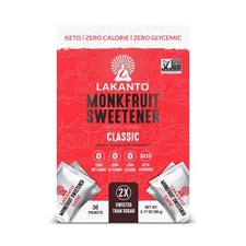 Lakanto Classic Monk Fruit Sweetener with Erythritol Packets - White Sugar... 