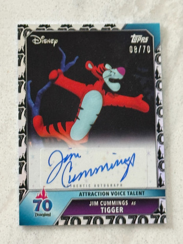 Jim Cummings #AA-JC 2025 Topps Disneyland 70th Anniversary Attraction Autograph card