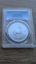 2018 Krugerrand 1oz Silver PCGS MS69 First Week Struck Low Mintage Graded