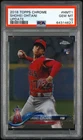 2018 Topps Chrome Update #HMT1 Shohei Ohtani Angels RC Rookie PSA 10 GEM MINT