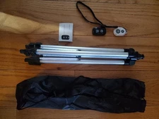 Mini Tripod and Bluetooth Remote Shutter w/ Carry Bag