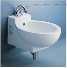 CERAMICA DOLOMITE BIDET SOSPESO mod. PIANO DESIGN cod. J0279 monoforo BIANCO