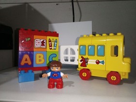 LEGO DUPLO MY FIRST BUS#10603 ABC's SCHOOL BUS RETIRED 2015 COMPLETE SET VGC