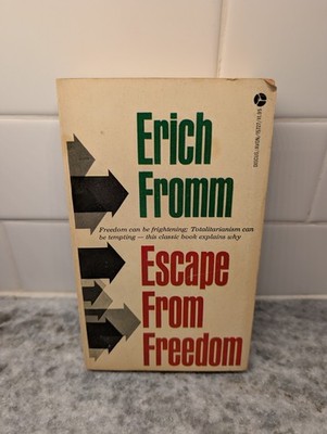 Escape From Freedom Erich From 1965 Paperback - Discus Books