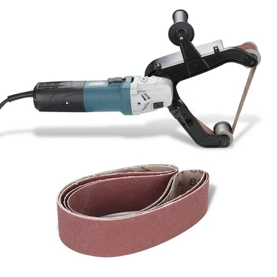 VARO Rohrbandschleifer Bandschleifer Schleifbandset 760mm Schleifer 1300w Drahtziehen
