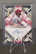 2025 Topps Diamond Icons -  Thomas Saggese RC Auto /5 - Cardinals