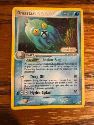 The Pokémon Company Omastar 23/92 Legend Maker Reverse Holo Rare Eng 2006 100 HP