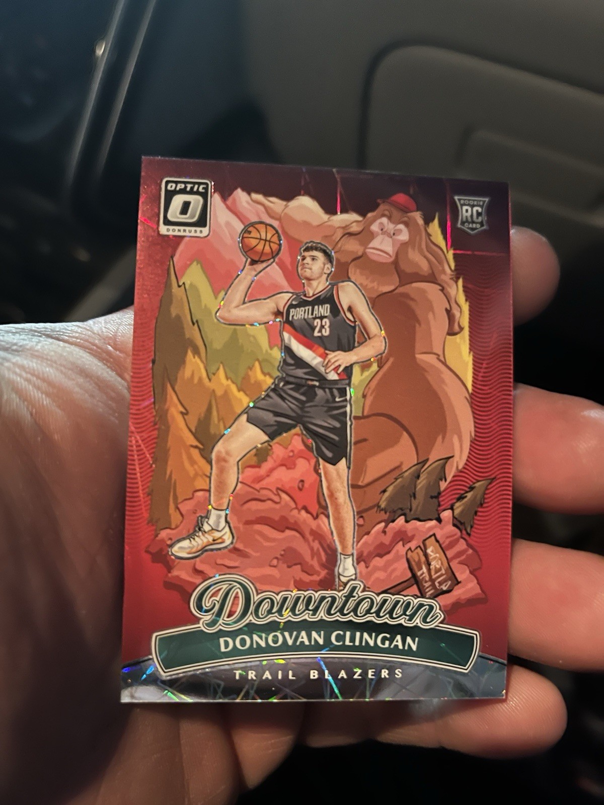 2024-25 donruss optic basketball downtown Donovan Clingan