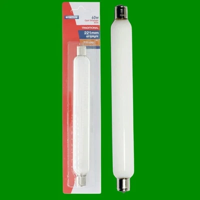 1x 60W Status 221mm Opale Ampoule Tubulaire À Double Extrémité S15 Light Strip - Photo 1/3