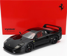 FERRARI F40 1987 BLACK DIECAST WITH OPENINGS COD. 08416BK Limited Ed KYOSHO 1:18