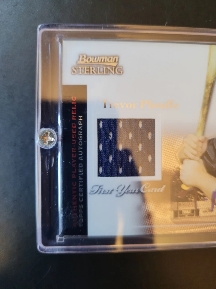 2004 Bowman Sterling Trevor Plouffe Rookie Auto Jersey RC #BS-TP Twins - Image 2 of 4
