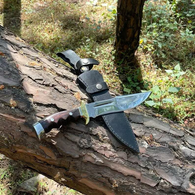 Custom Handmade Carbon Steel Blade Survival Bowie Knife | Hunting Knife Camping