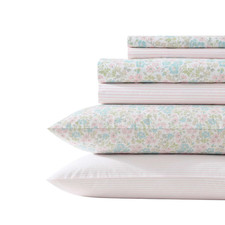 Laura Ashley - Sheet Set Super Soft Bedding Set Deep Pocket Includes Matching