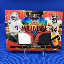 2025 Panini Select- Red Prizm Multiverse George Pickens (MEM) #MVJ-GPS PATCH