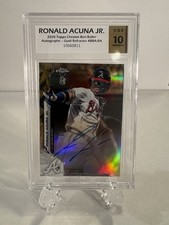 2020 Topps Chrome Ben Baller Ronald Acuna Jr. #BBA-RA 🔥Gold Refractor #50/50🔥