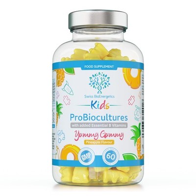 Kinder Probiotika/ProBiocultures Gummis - 60 Kinder 60 Stück (1er Pack) 