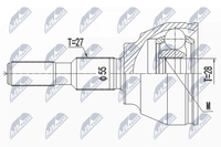 NTY Gelenksatz, Antriebswelle NPZ-FR-056 FüR Ford