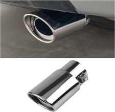 Stainless Steel Car Exhaust Tip 2.5 Inlet 3.3 Outlet Silver Straight