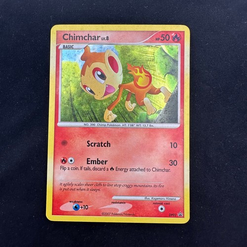 Chimchar DP02 Diamond & Pearl Black Star Promo Holo LP Pokemon