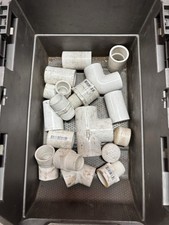 LOT OF 33 PVC 90   Coupling  Adapters  Tee  Union  Cap  3/4 And 1/2