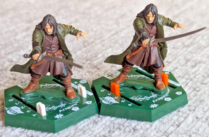 LotR Aragorn (PR16) and Aragorn (BS97) Lord of the Rings Miniatures Game OOP