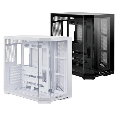 Light Base ITX MATX ATX EATX Black PC-Gehäuse atemberaubender Panorama-Blick
